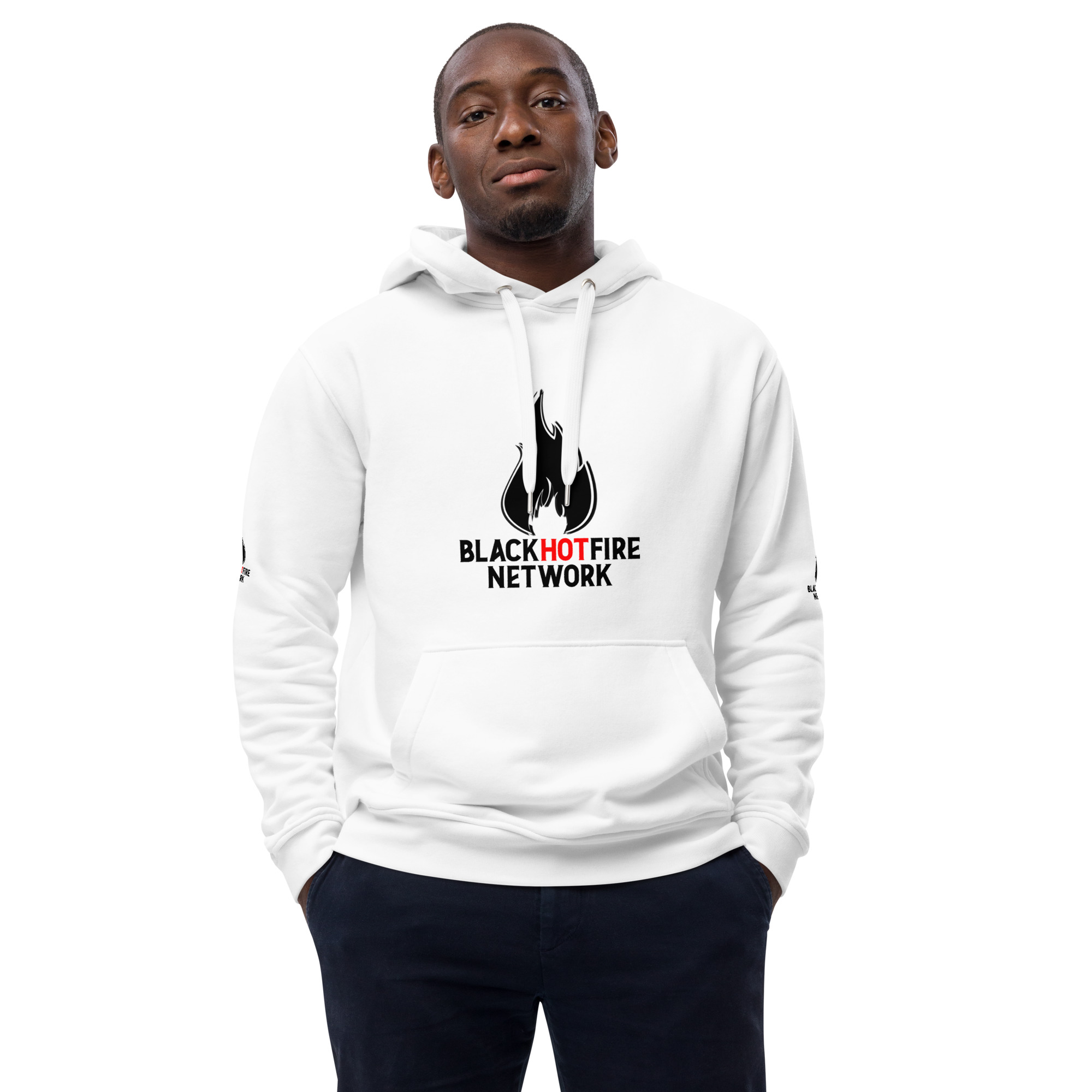 Black Hot Fire eco hoodie - Image 7