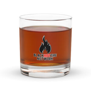 Black Hotfire Rocks glass