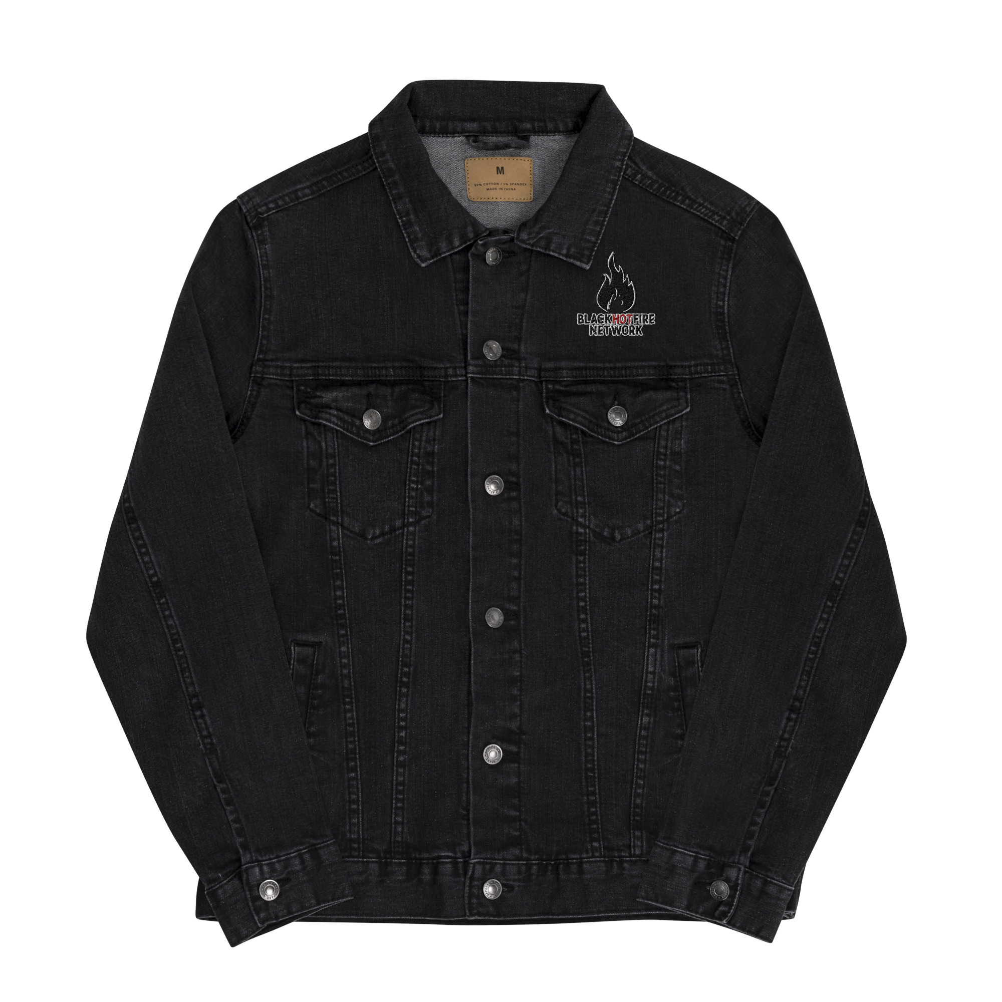 BlackHotFire Unisex denim jacket - Image 2