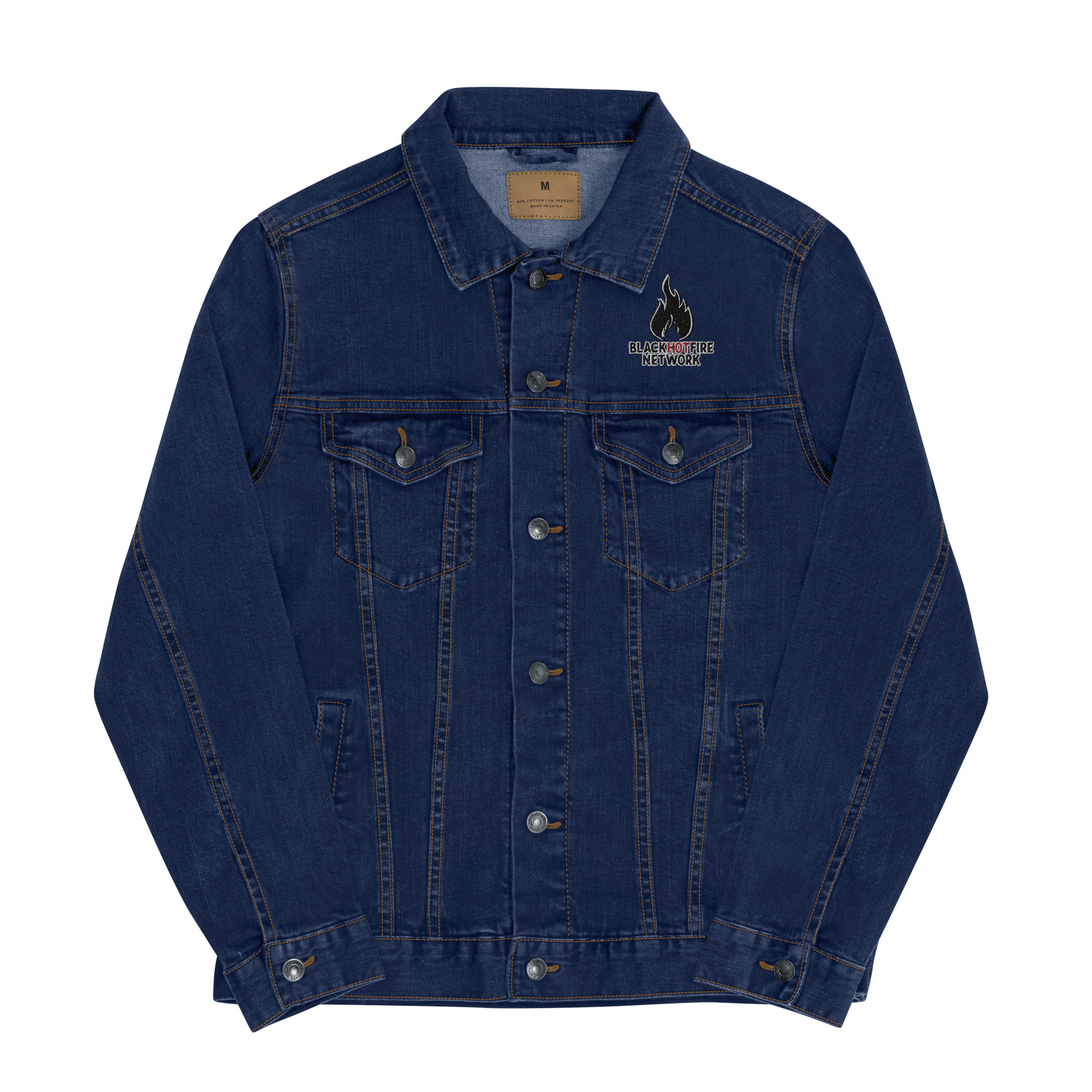 BlackHotFire Unisex denim jacket - Image 4