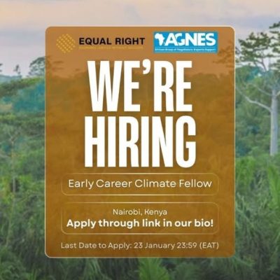 AGNES Africa Climate Justice Fellowship Applications Open