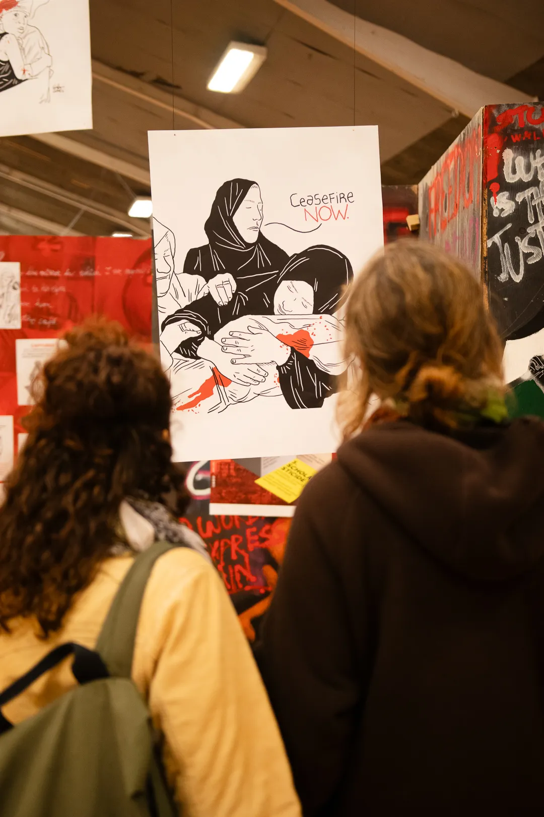 Artist Depicts Palestine at Peace and Justice Conference