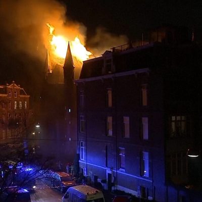 Netherlands church fire kills two destroys building