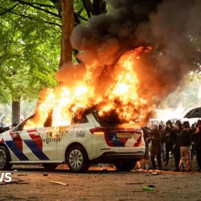 Protests over immigration lead to clashes with police in Netherlands