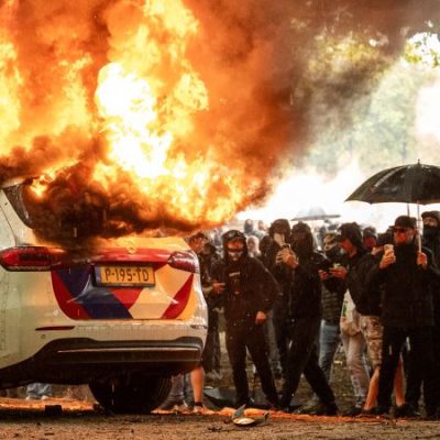 Clashes at Netherlands protest ahead of national vote