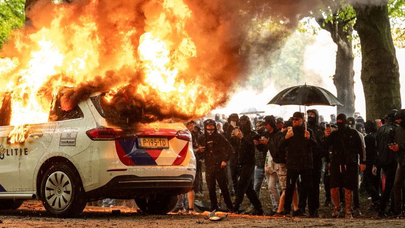 Clashes at Netherlands protest ahead of national vote