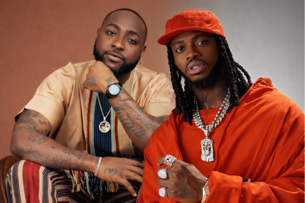 Davido and Diamond compete for Instagram followers