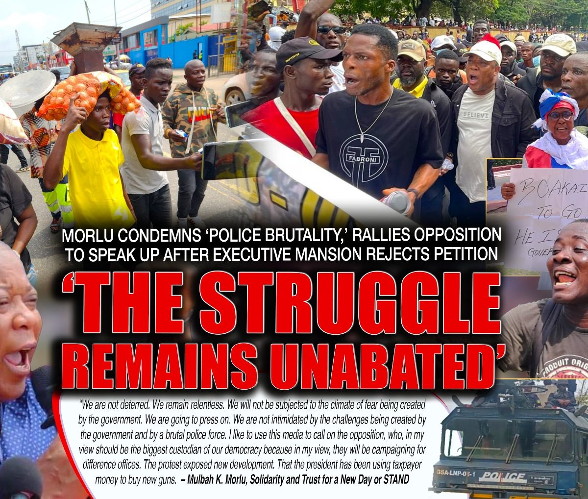 Liberia Opposition Decries Police Actions After Petition Rejected