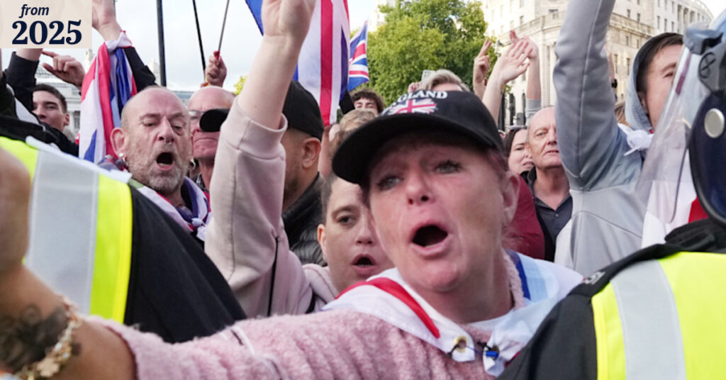 Protest escalates Musk links violence to left-wing actions