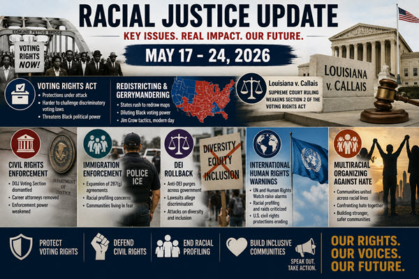Weekly Racial Justice Briefing — May 18–24, 2026