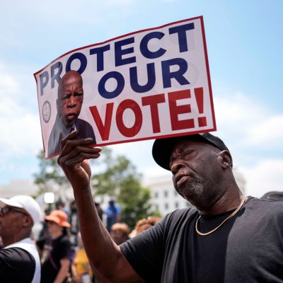  In the birthplace of Civil Rights Movement, groups rally to defend Black political representation