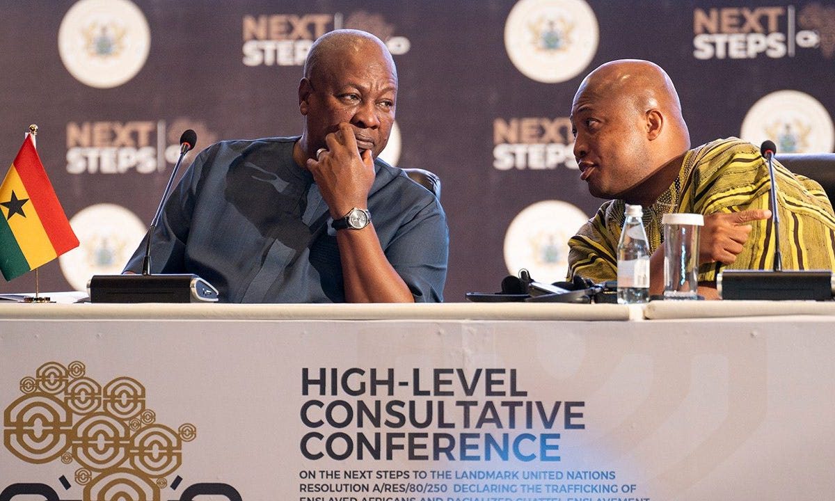 African and Caribbean leaders adopted a 19-point reparations plan in Ghana