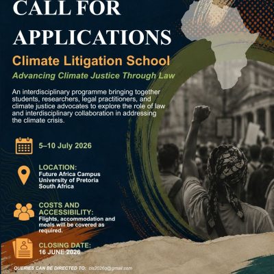 Apply Now for the Fully Funded Climate Litigation School 2026 in South Africa for Students, Researchers, and Climate Justice Advocates