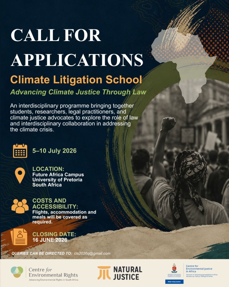 Apply Now for the Fully Funded Climate Litigation School 2026 in South Africa for Students, Researchers, and Climate Justice Advocates