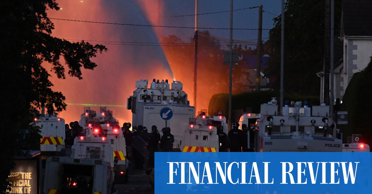 Belfast police brace for second night of unrest as anti-immigration riots turn violent