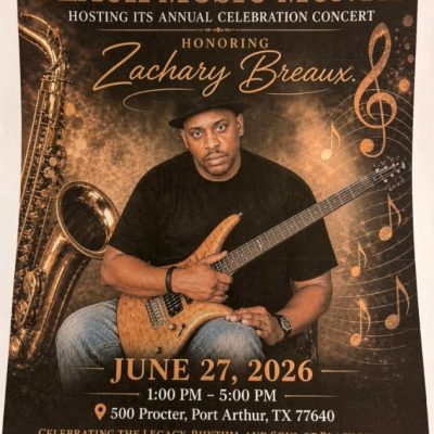 Black Music Month Concert to Honor Zachary Breaux