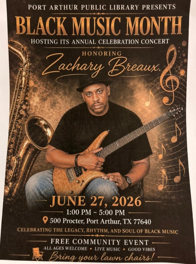 Black Music Month Concert to Honor Zachary Breaux