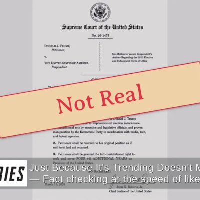  Fact Check: FAKE Order Falsely Attributed To Supreme Court Chief Justice John Roberts Allows Trump To Seek 'Four Additional Years'