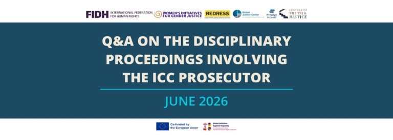 Filling the information gap: Joint Q&A on the International Criminal Court Prosecutor disciplinary proceedings