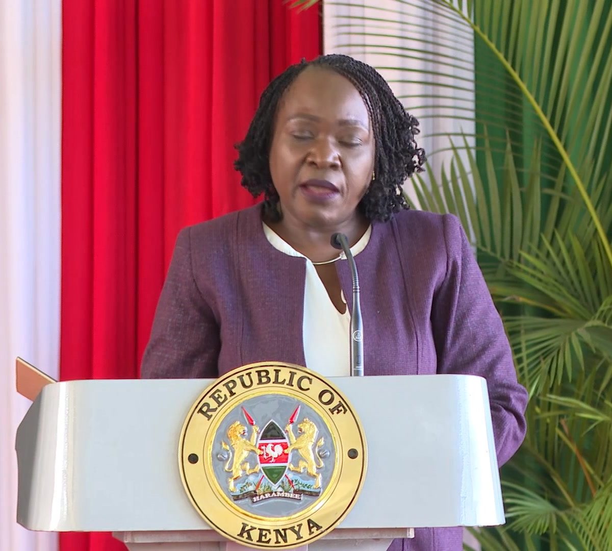 Hon. Claris Ogangah: This unprecedented National undertaking marks the first time in Kenya's history that the government on its own initiative embarks on such a process. President William Samoei Ruto received the Report on the Framework for Reparations for Victims of Human Rights Violations at State House, Nairobi. | Kenya News Agency