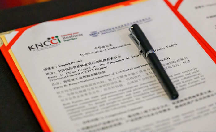 KNCCI and CCPIT Fujian Sign Trade Cooperation MOU