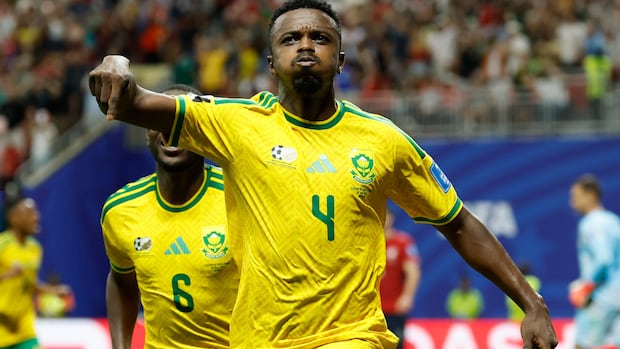 South Africa earns draw with late penalty against Czechia