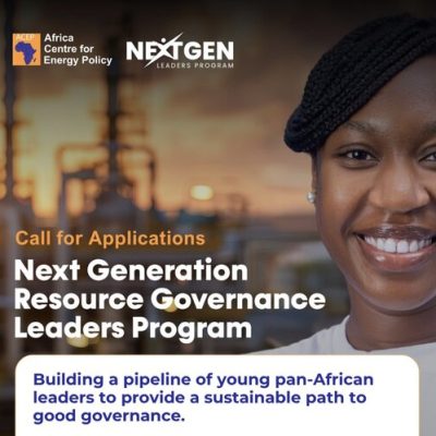 The Africa Centre for Energy Policy (ACEP) Next Generation Resource Governance Leaders Program 2027 for young Africans (Fully Funded to Accra, Ghana)