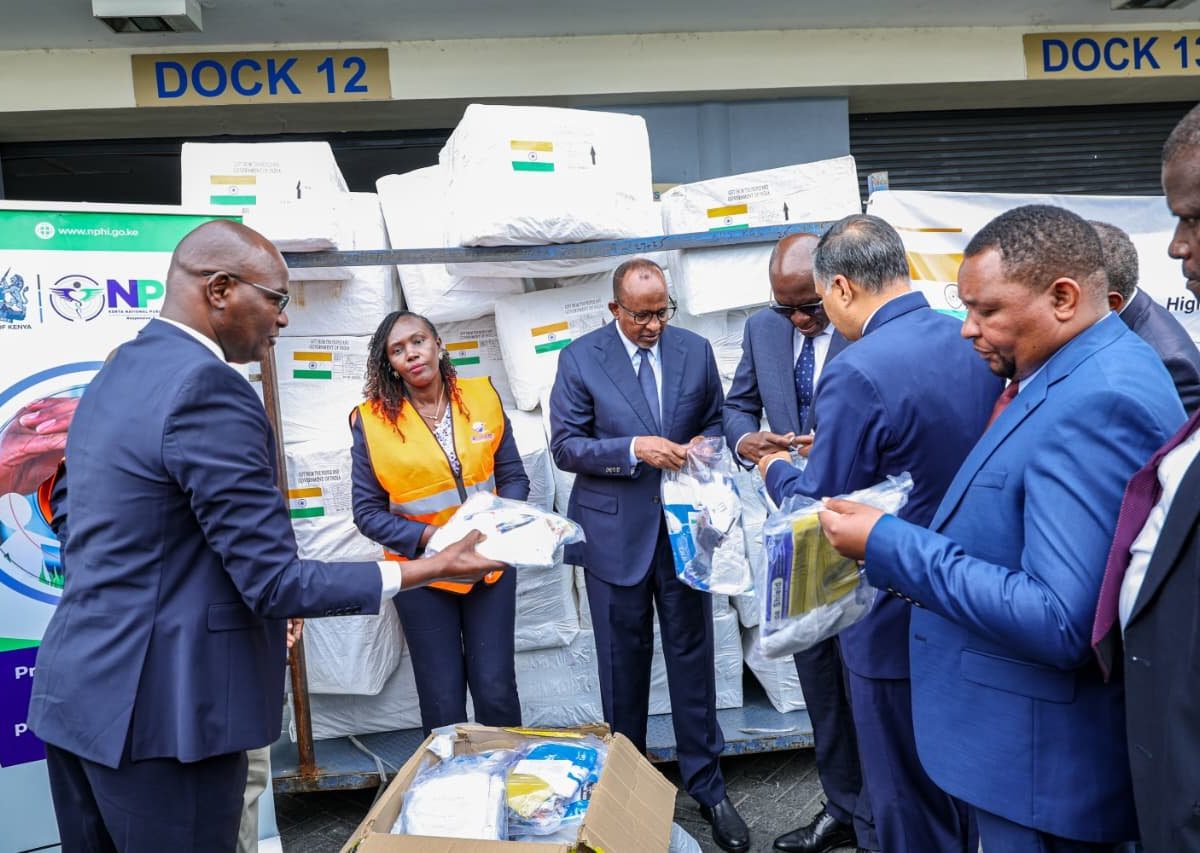 Kenya receives humanitarian aid from India to enhance Ebola readiness