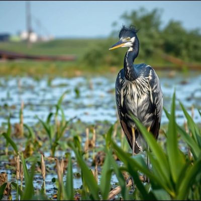 Chicago’s industrial wetlands were written off for decades, but scientists found a large colony of endangered black-crowned night herons nesting there