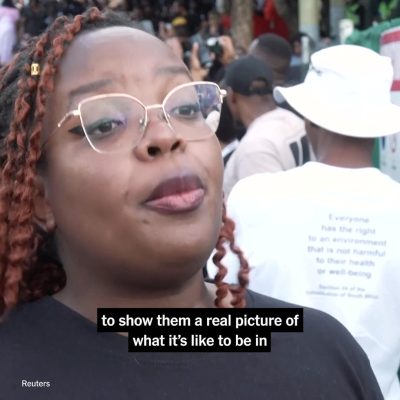 Demonstrators in South Africa called for their government to declare gender-based violence and killings a national disaster. This comes as Johannesburg hosts the first G20 Summit in Africa this weekend. Read more: https://nyti.ms/4o9M3gU | The New York Times
