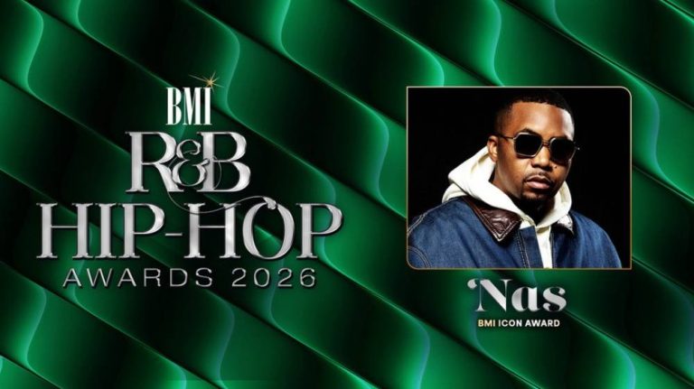 Nas To Receive BMI Icon Award At 2026 BMI R&B/Hip-Hop Awards