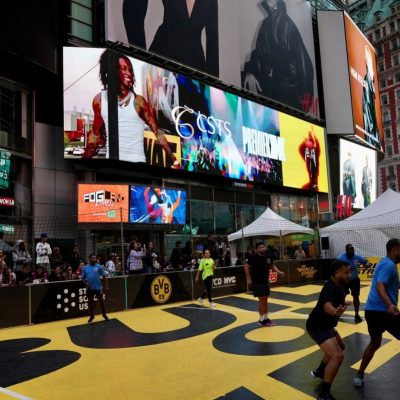 CSTS and Borussia Dortmund bring football festival to New York's Times Square