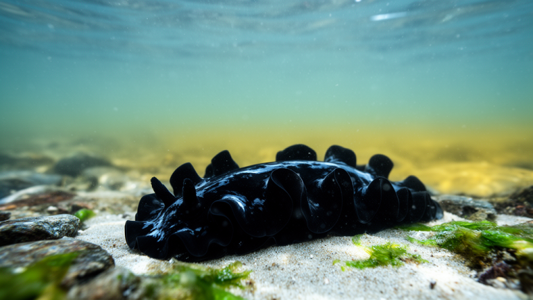 Jet-Black Sea Slug Surprises Scientists With an 800 km Leap Into the Cold